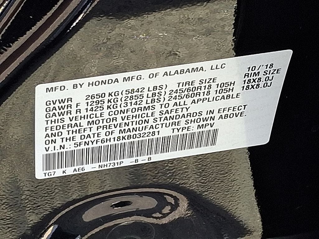 2019 Honda Pilot LX
