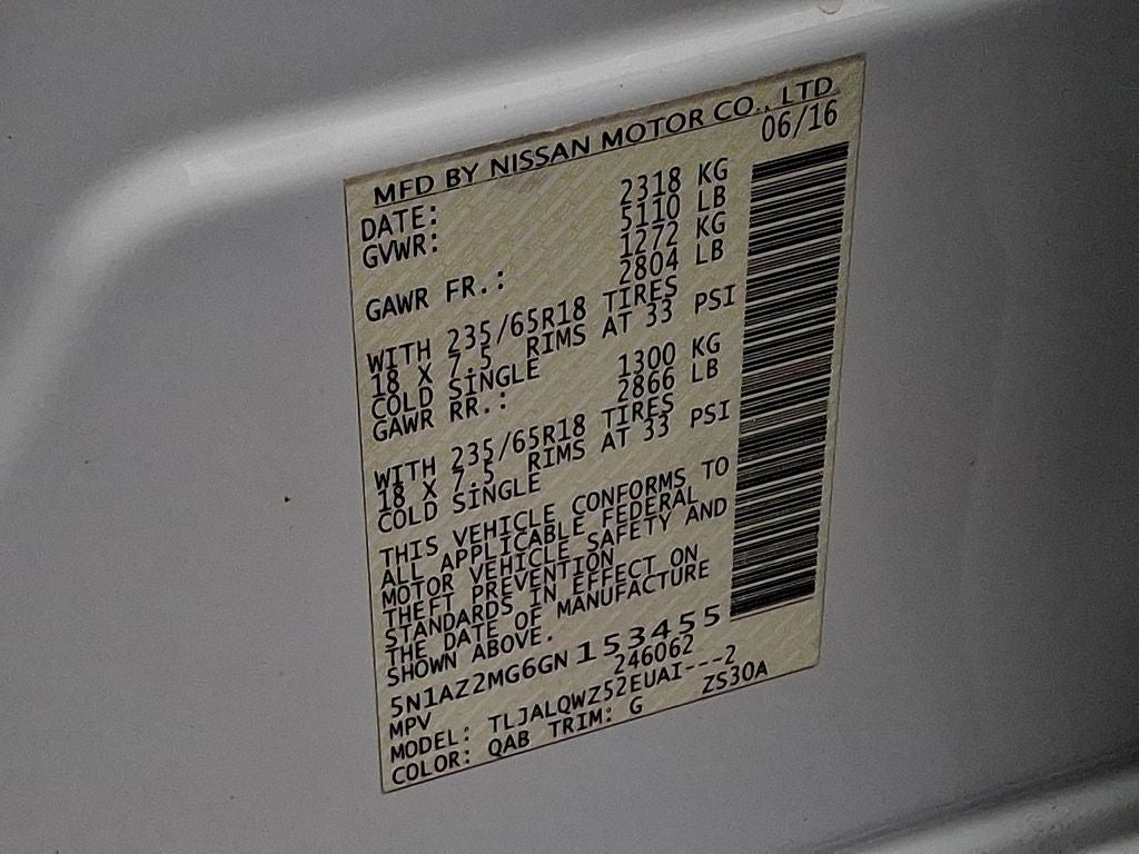 2016 Nissan Murano SV