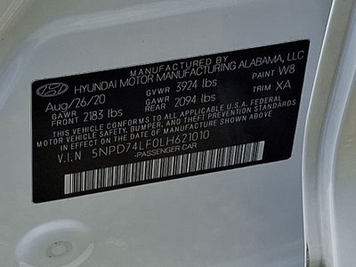 2020 Hyundai Elantra SE