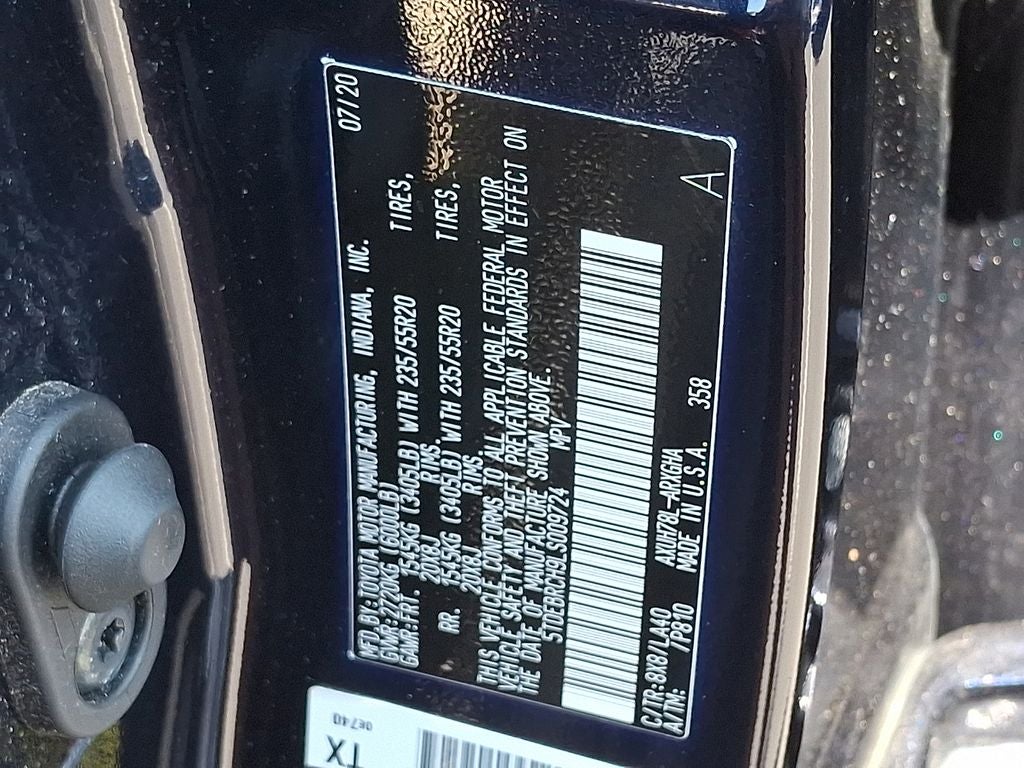 2020 Toyota Highlander Hybrid Platinum