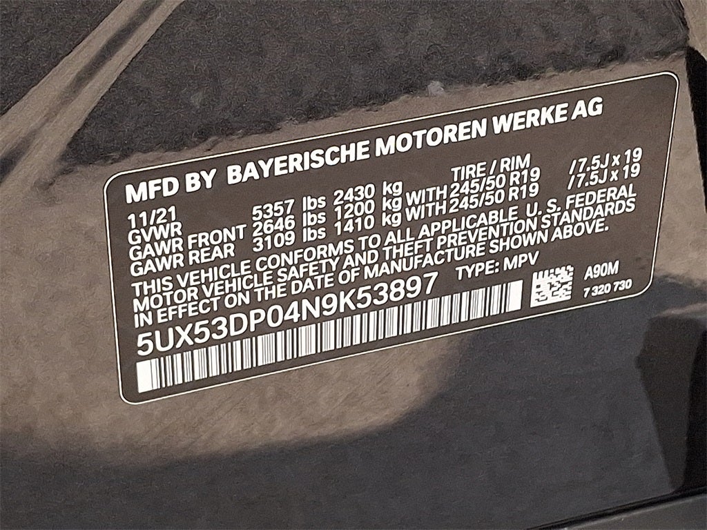 2022 BMW X3 xDrive30i