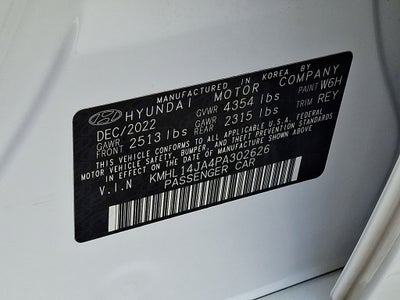 2023 Hyundai Sonata SEL